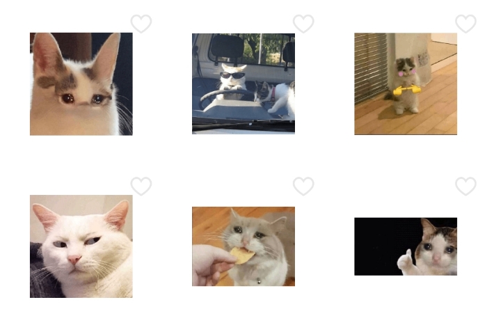 cat meme whatsapp stickers