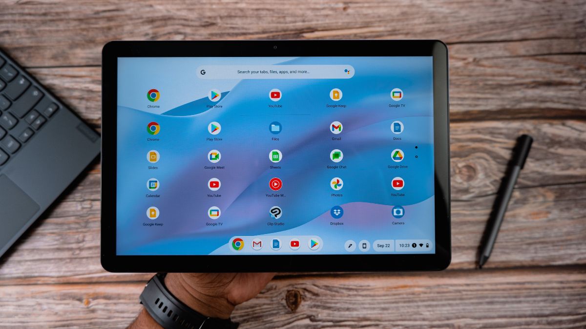 ChromeOS Home Screen in Tablet mode