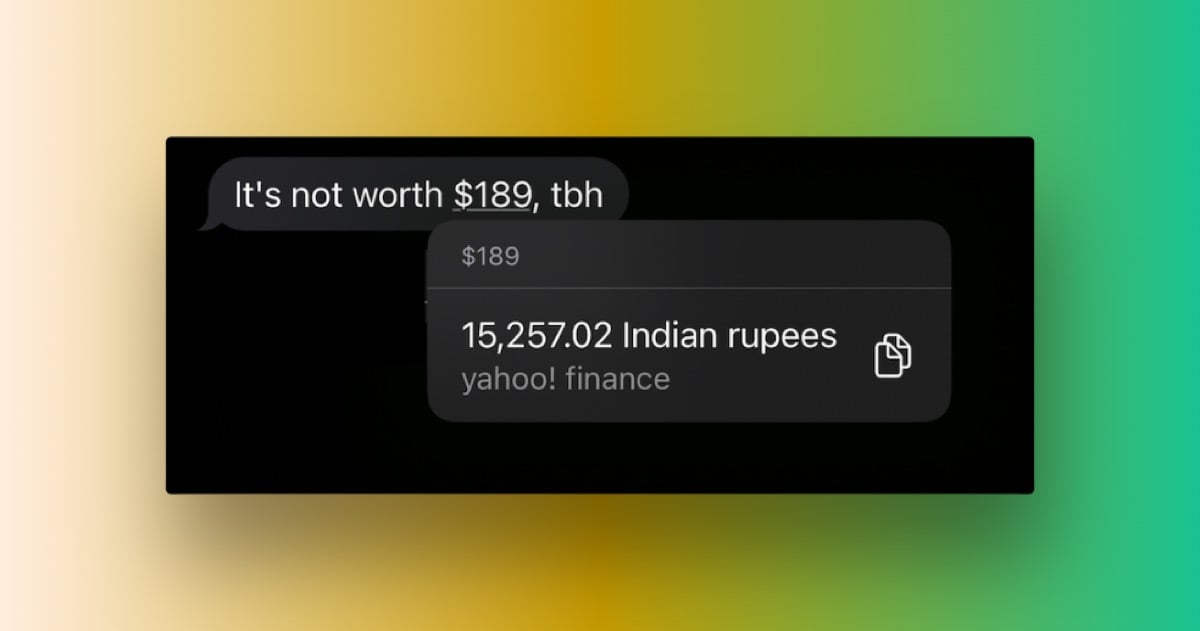 convert units and currencies on iphone in ios 16