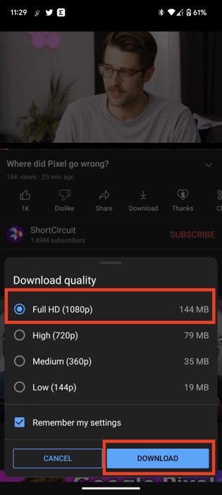 download quality youtube premium