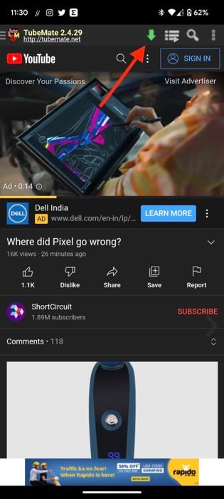 tubemate youtube video download