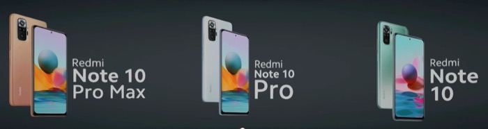 Redmi Note 10 series