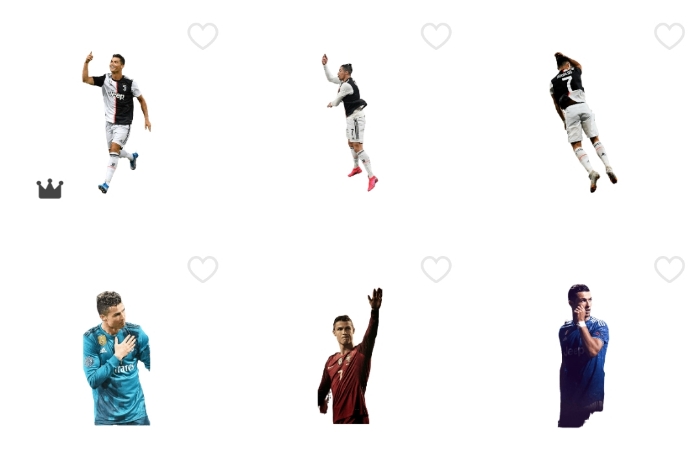 ronaldo whatsapp stickers