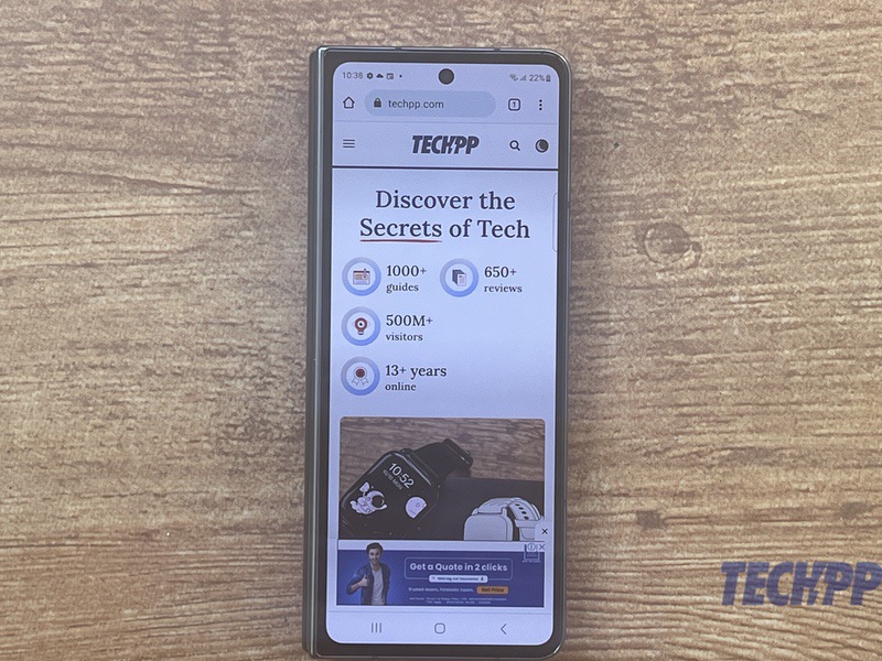 samsung galaxy fold 4 display