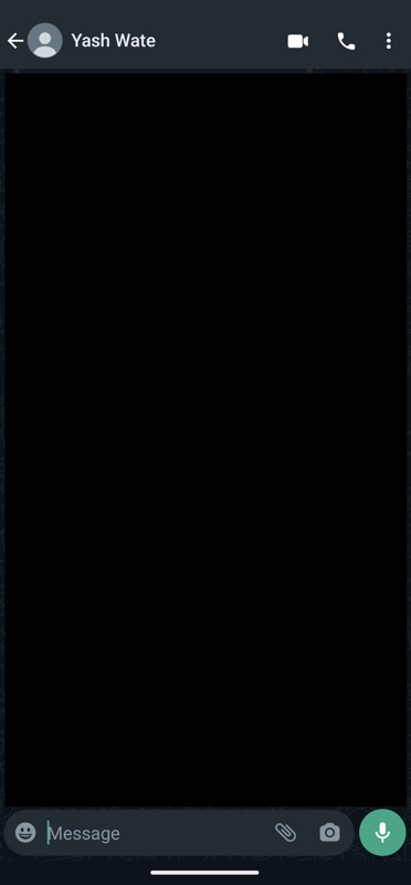 chat window on whatsapp for android